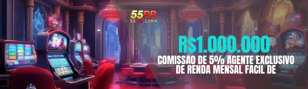 Banner de promoções e bônus da 55RR.