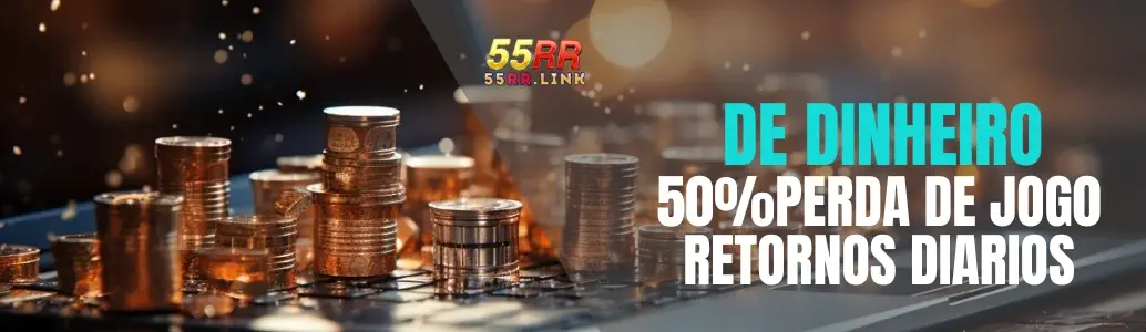 Banner de promoções e bônus da 55RR.